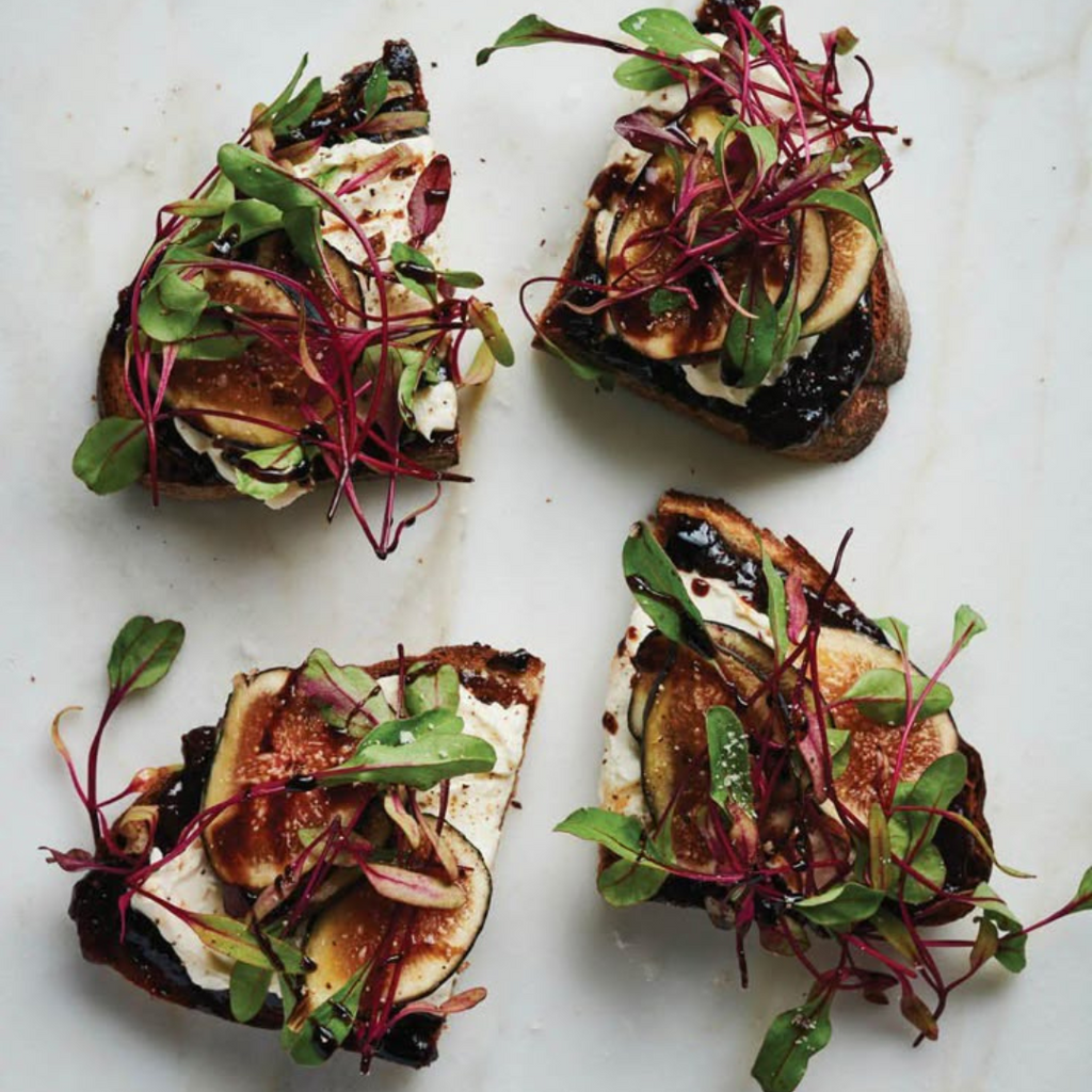 Gourmet Fig & Olive Toast with Goat Cheese